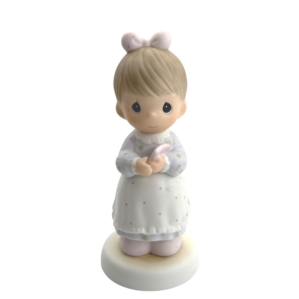 Precious Moments Figurine 523453B Expectant Mother ERROR TYPO BASE 2001 Slipper